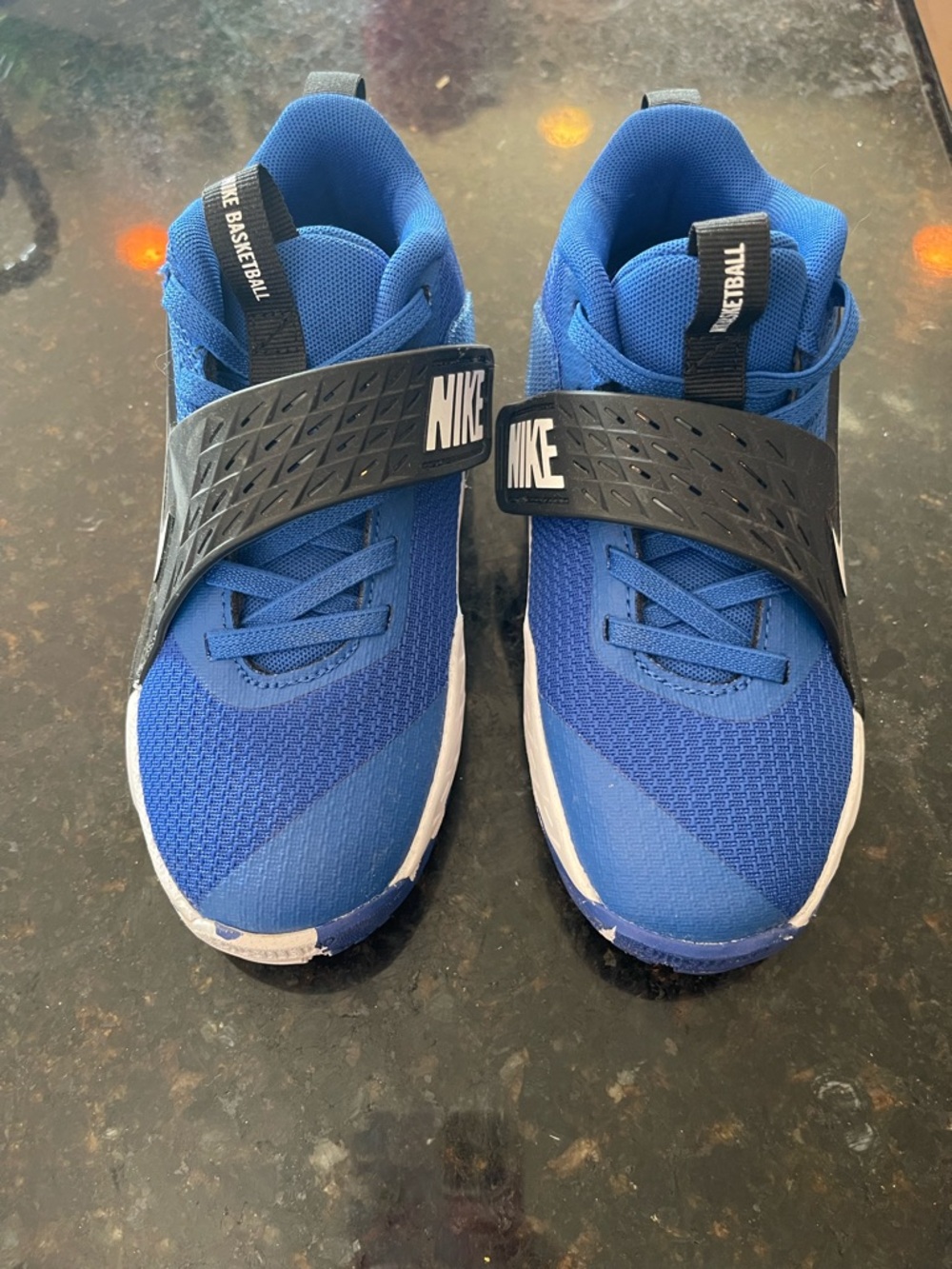 Nike Kids Blue Athletic Sneakers with Black Strap